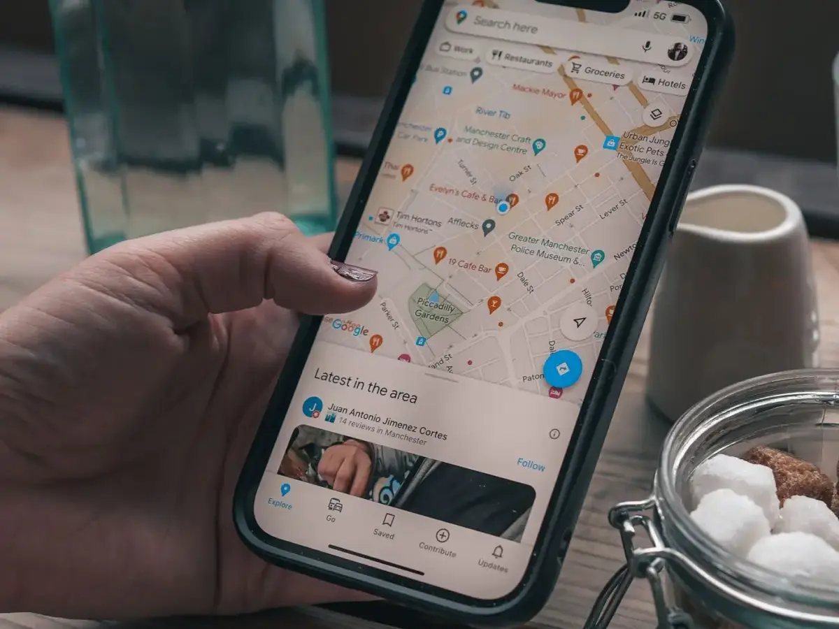 Business not showing on Google Maps: checking local map results on a smartphone