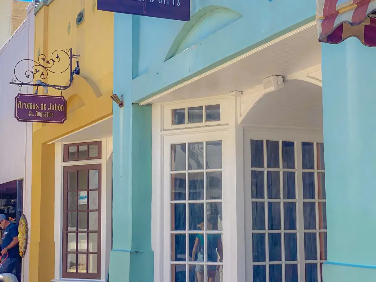 Row of independent local shops competing for the same Google Maps searches